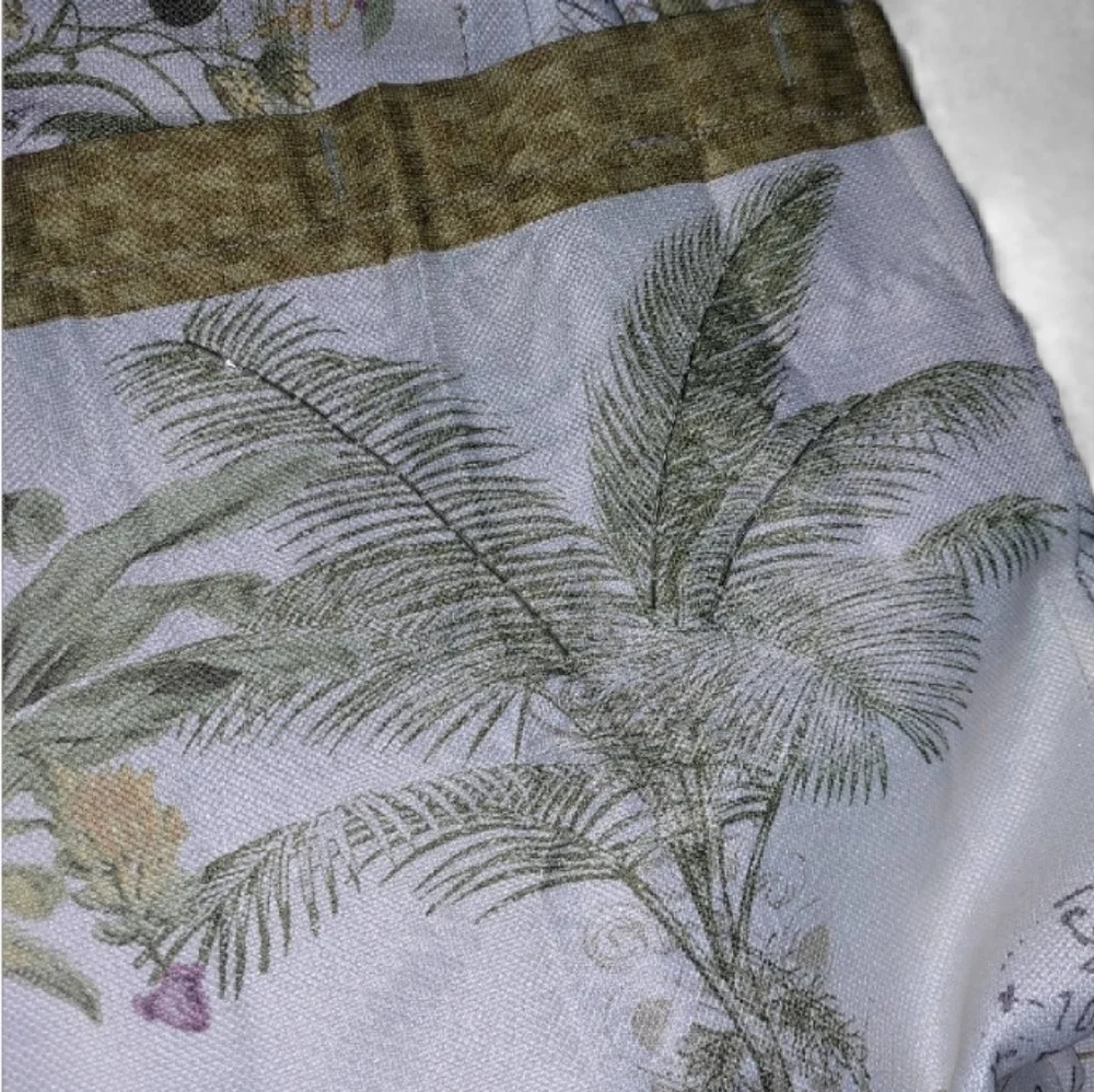 Avanti Linens Fabric Shower Curtains with Palm Design